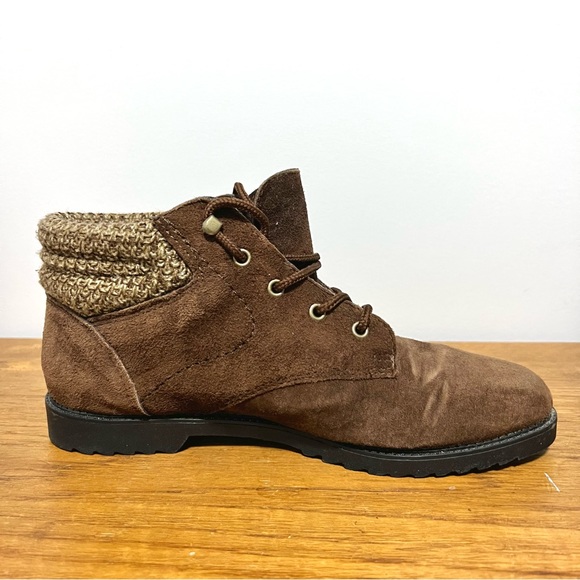 Coasters 90s Brown leather booties size 10 - Picture 3 of 6